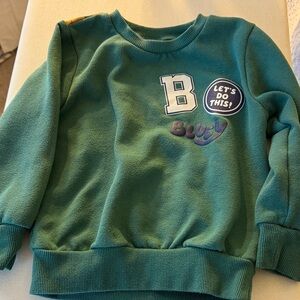 Green Kids Sweatshirt with Patches